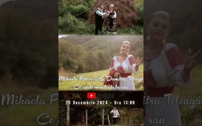 🎉 @Mihaela.Petrovici & Dumitru Teleaga – Meka 🎉 Piesa Noua – 25 Decembrie – Ora 13:00 #shorts